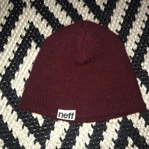 Maroon Neff beanie